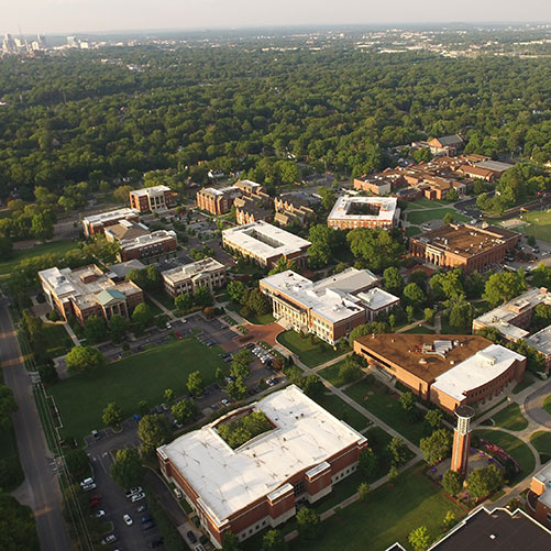 An aerial look at Lipscomb University