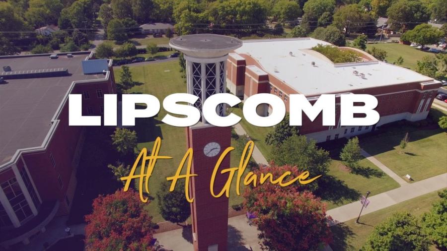 "Lipscomb at a Glance" overlooking Lipscomb aerial shot