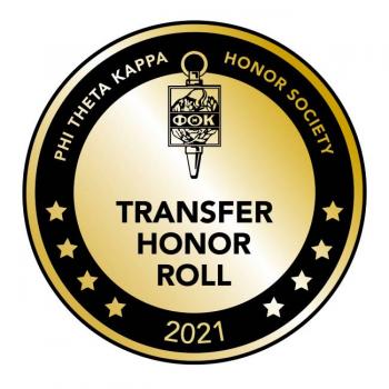 Transfer Honor Roll badge 2021