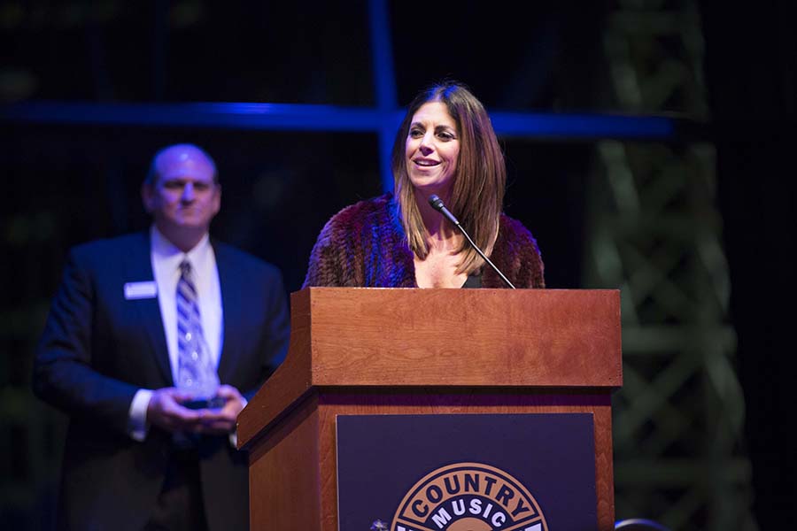 an alum speaks at Country Music Hall of Fame