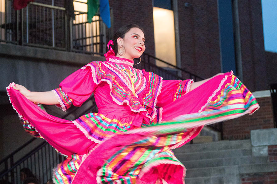Alondra Pina Mota dances as part of her dance troupe United in Dance