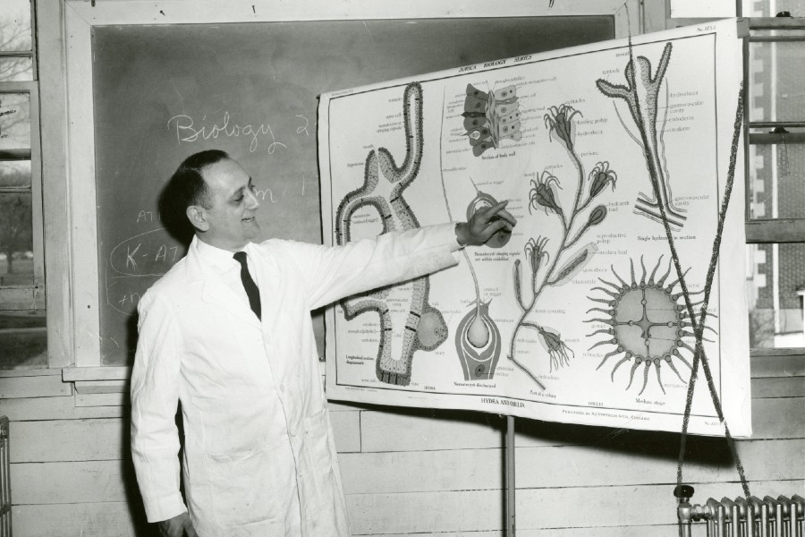 Willis Owens teaching biology