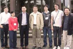 Qingguo Wang stands with his reasearch team at the University of Missouri.