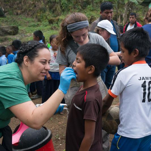 Students on a medical mission in Guatemala