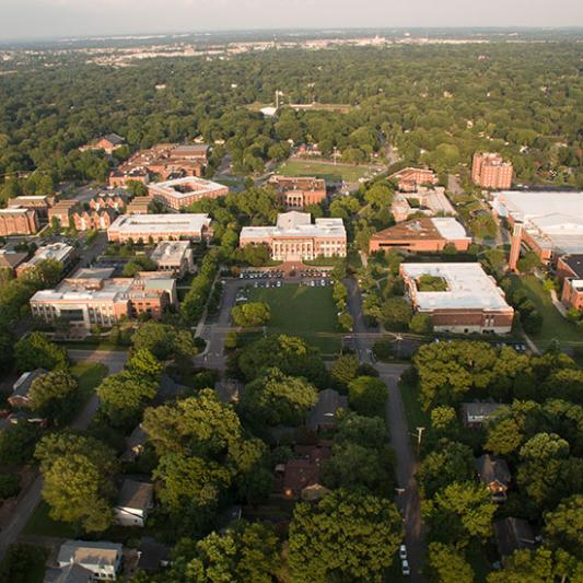 Lipscomb as seen from the air in 2018.