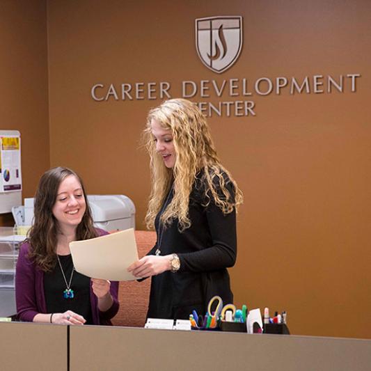 A look in the Career Development Center