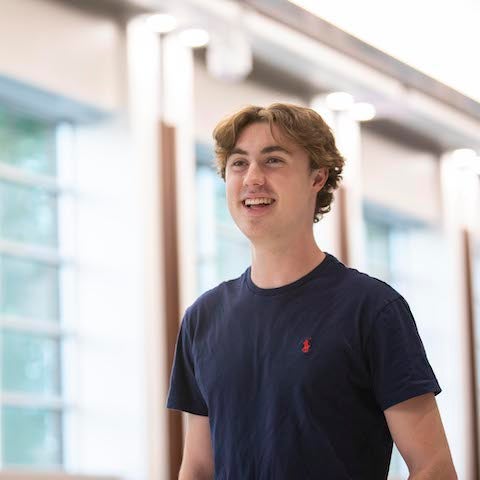 Freshman student Ben Barry