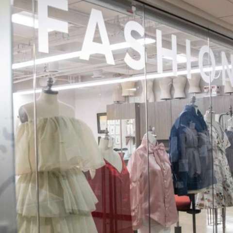 showcase of fashion pieces