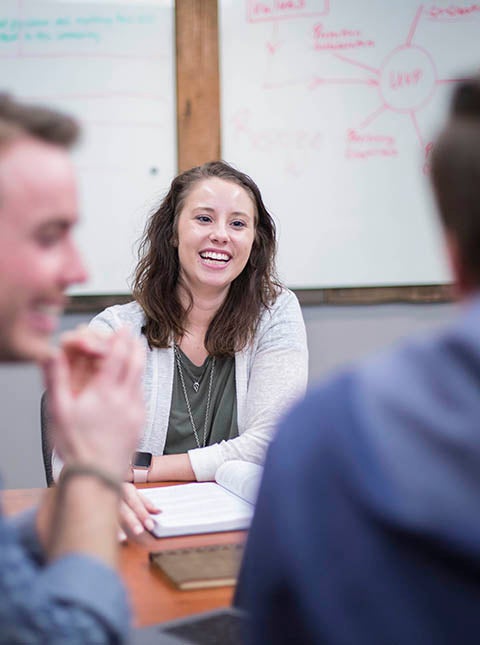 students in class