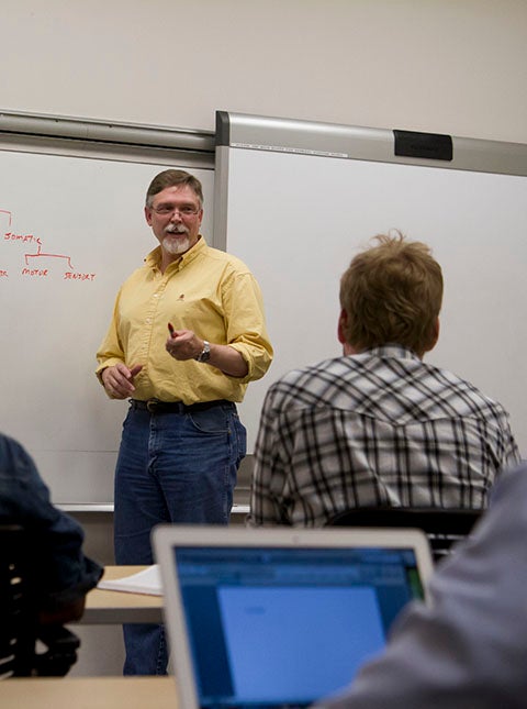 instructor in front of class