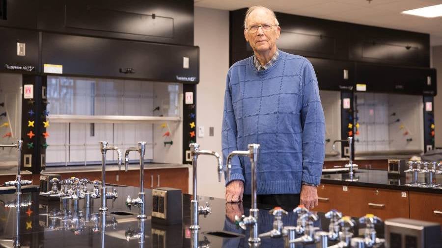 Paul Langford in lab