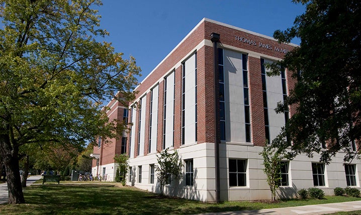 McMeen Music Center is viewed here on a sunny day.