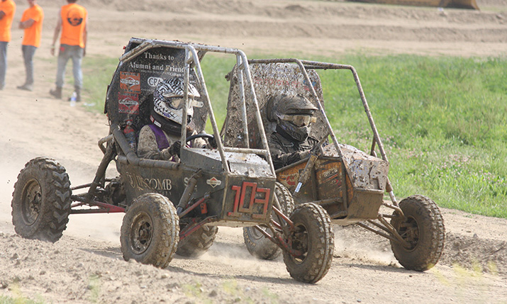 Racing at a Baja SAE Motorsports competition in 2014