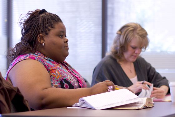 Two students in class