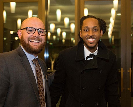 Garner Goode and MarQo Patton at the Lipscomb Honors event.