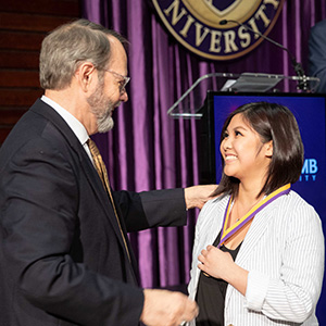 Dr. David Lavelle with Lily Dao