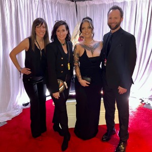 Fount Lynch backstage at the Grammy Awards