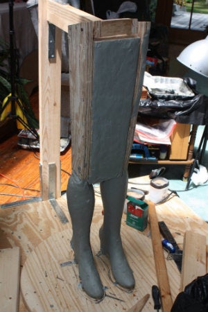 Parks statue legs