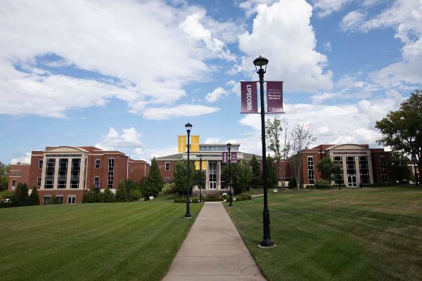 New buildings on north side of campus. 