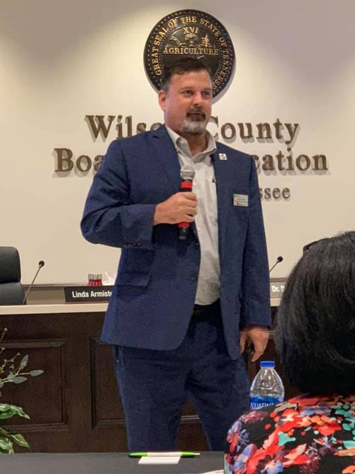 Jaime Harper speaking in Williamson County. 