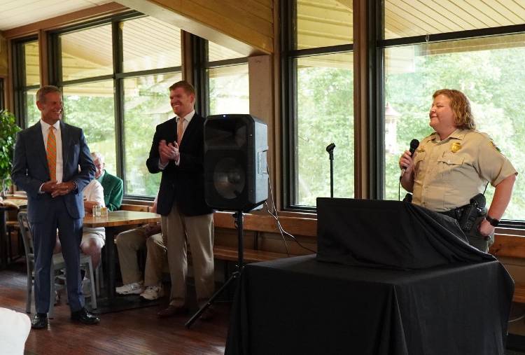 Ryan Egly with Tennessee governor Bill Lee.