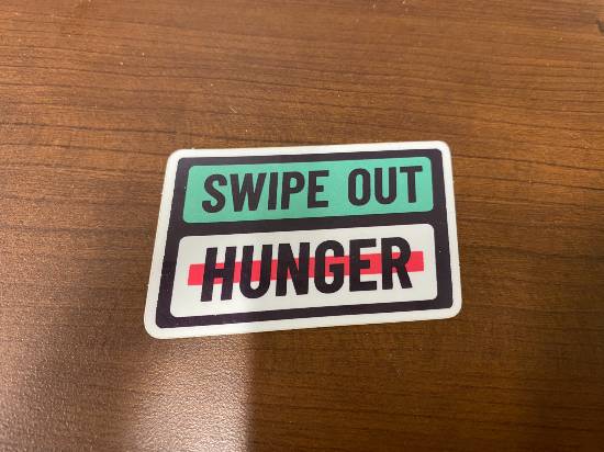 Swipe Out Hunger Sticker