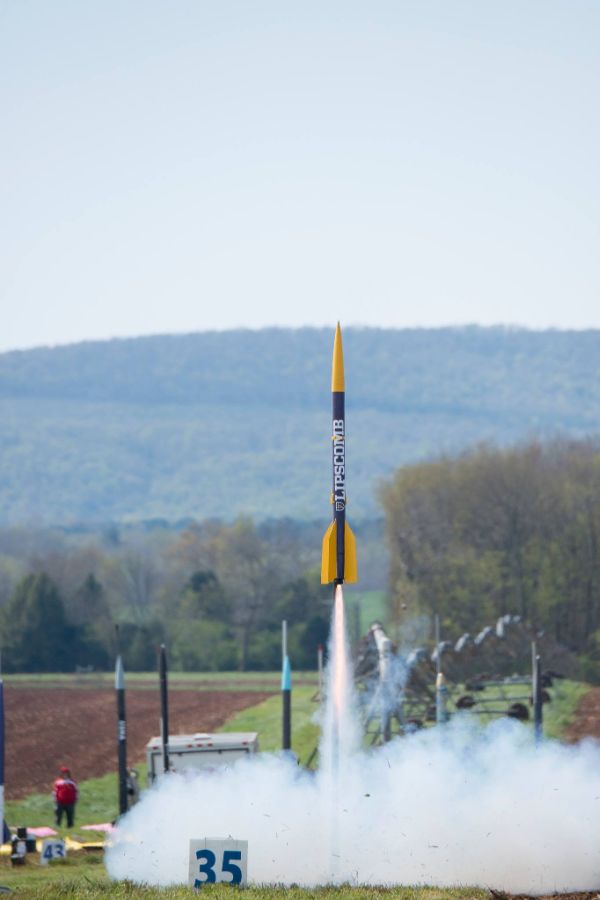 NASA launch competition with the Lipscomb rocket deploying