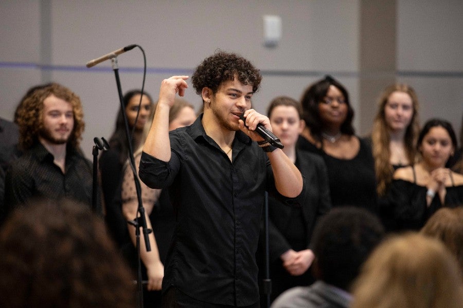 Gospel Choir at MLK event on campus