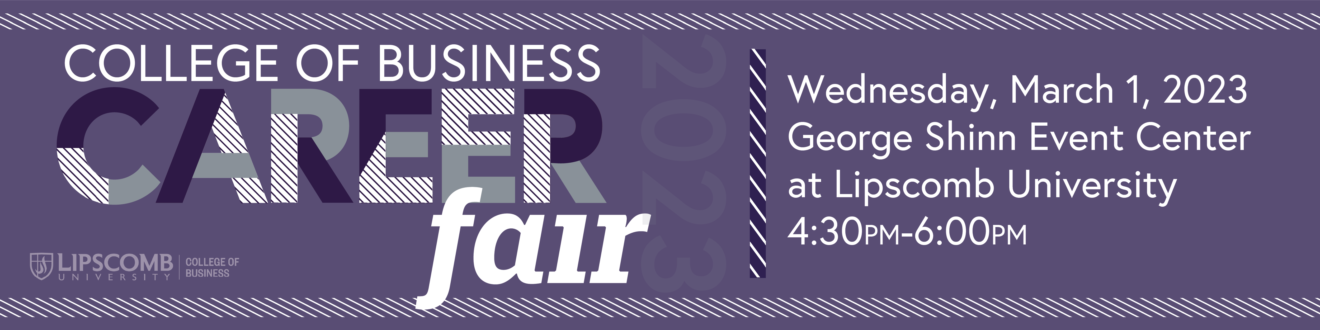 Information for the 2023 College of Business Career Fair