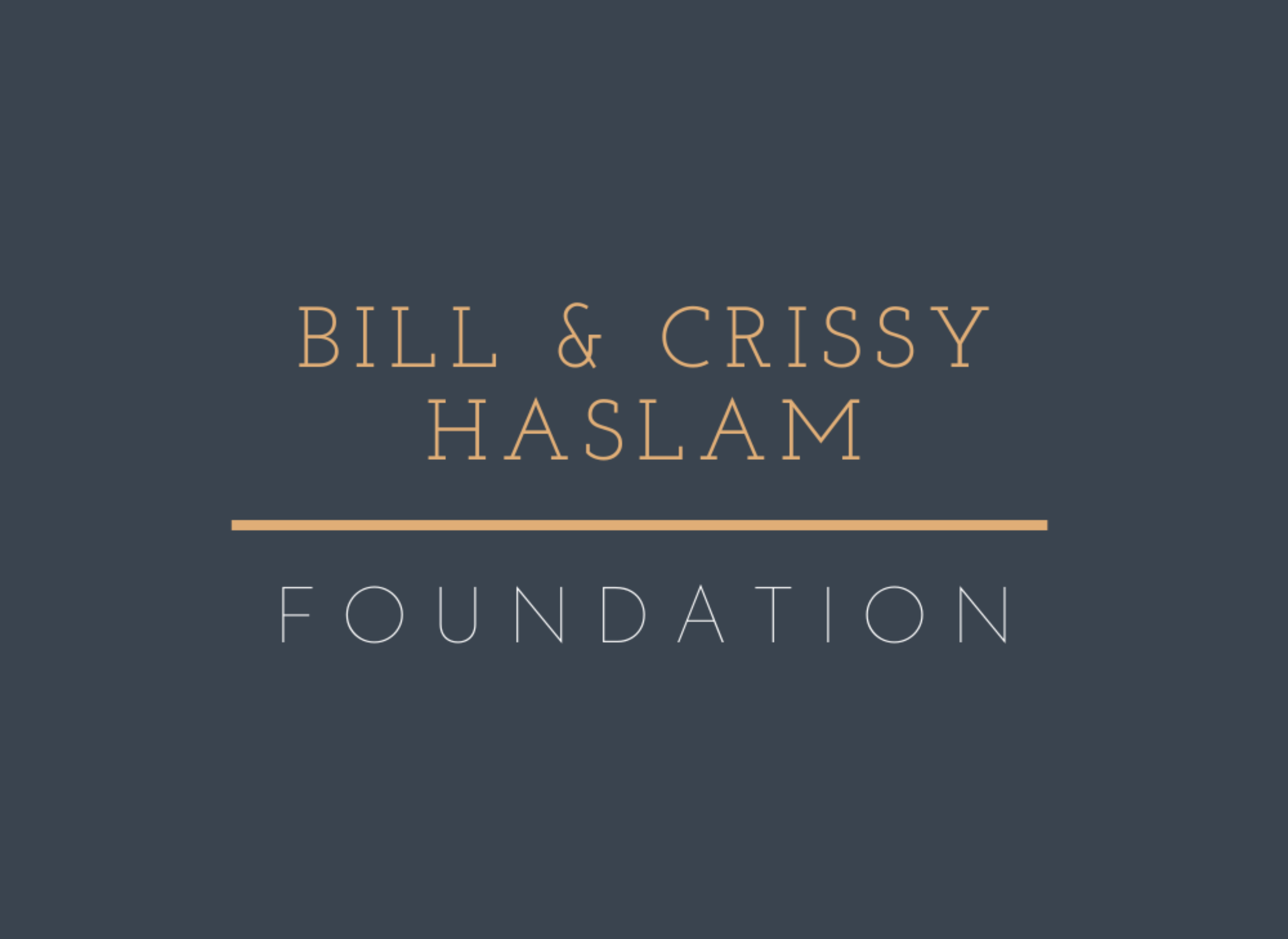 Bill & Crissy Haslam Foundation Logo
