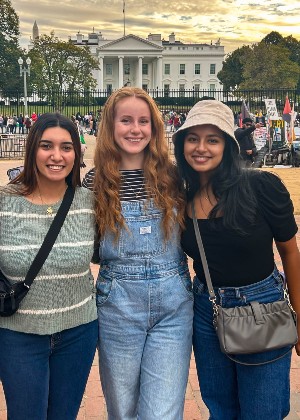 Lipscomb's CUR STR Students in front of the White House