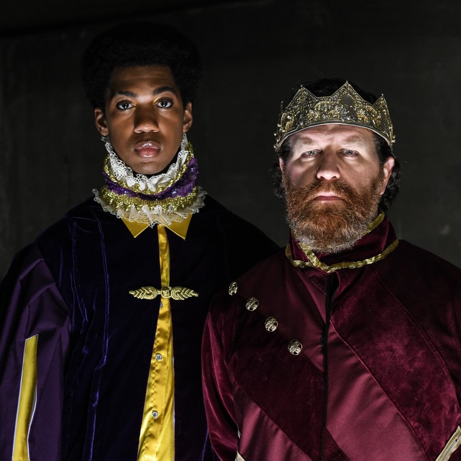 Costumed actors in Hamlet