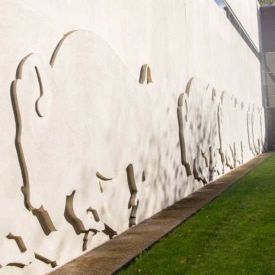 running bisons wall