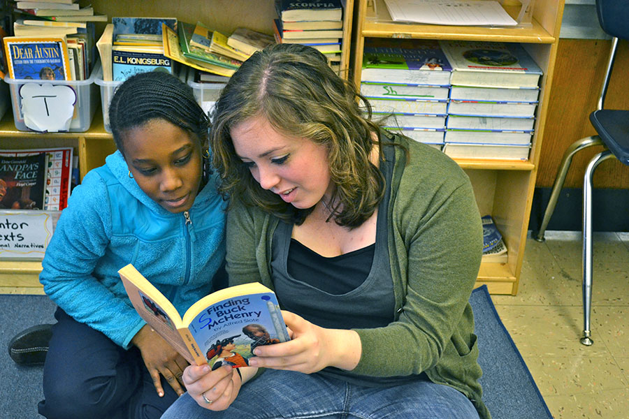 Mission work includes reading to young friends