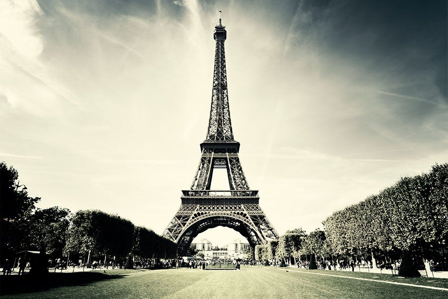 Photo of the Eiffel Tower in Paris France.