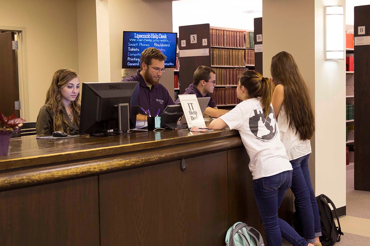 Students at the Connection