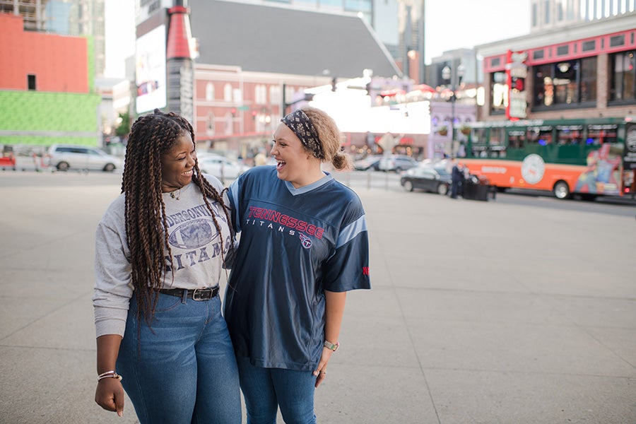 Two students off Broadway in Nashville