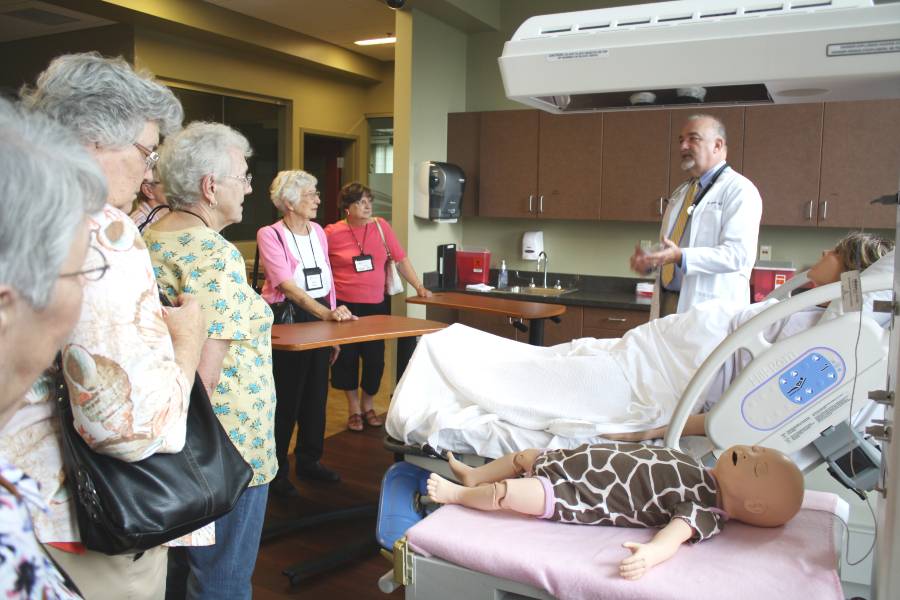 LLP students in the nursing lab