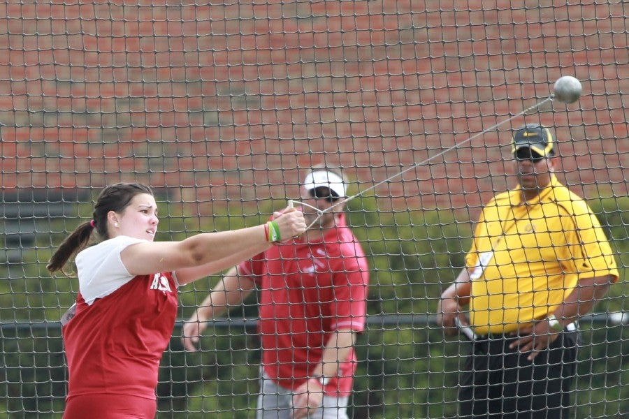 Lee Stowers competing at University of Alabama