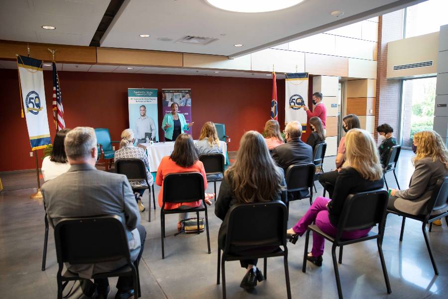 A crowd gathered at Nashville State Community College on Sept. 28 to celebrate the new partnership. 