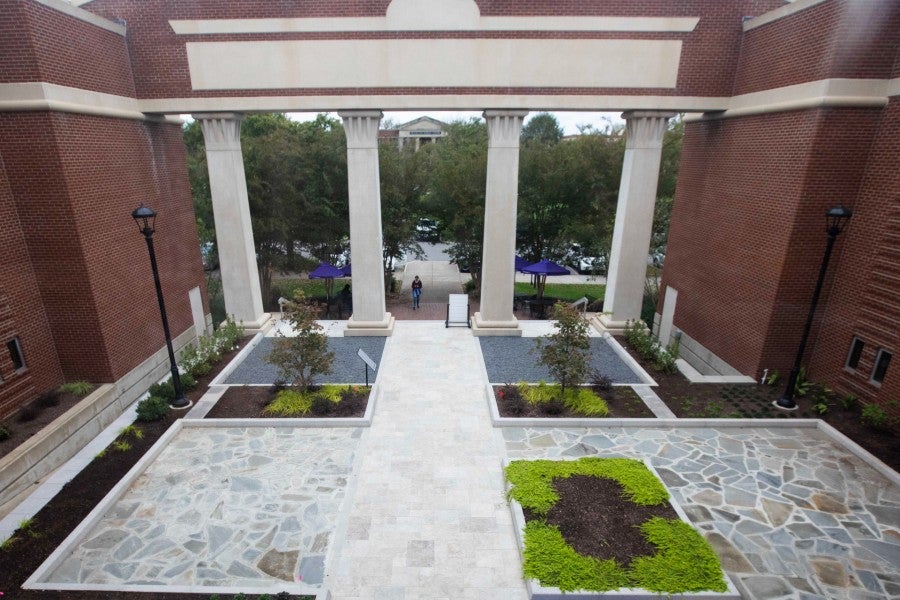 Beaman Library Courtyard 