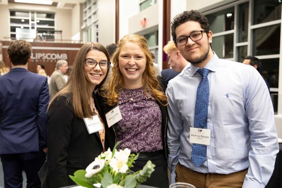 students at declaration dinner