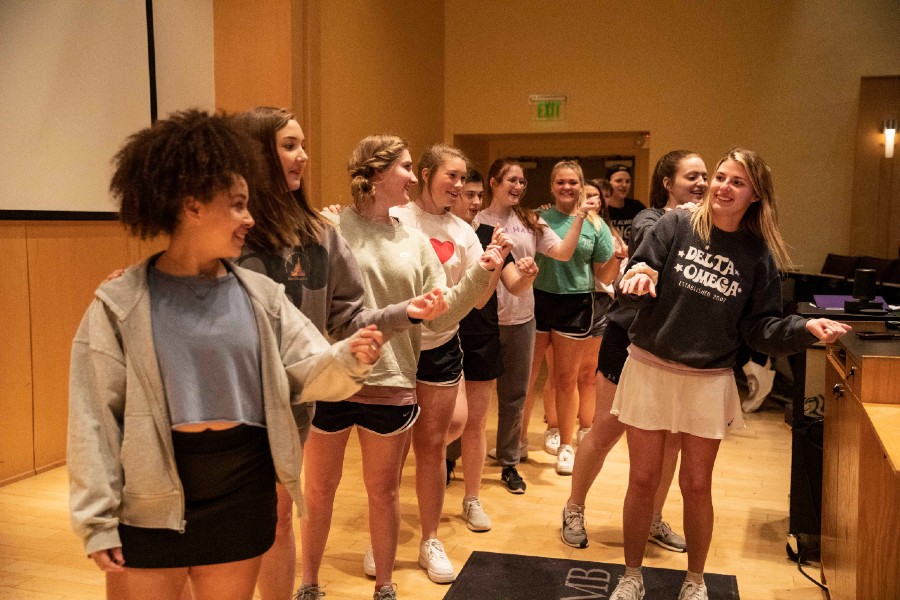 Students rehearse dances for Singarama