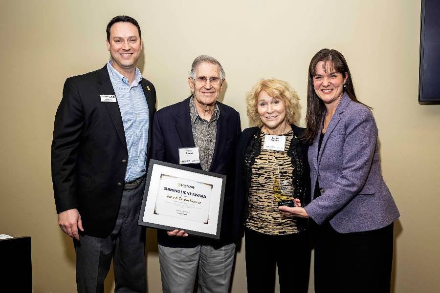 Dr. McQueen with Terry and Carole Koonce