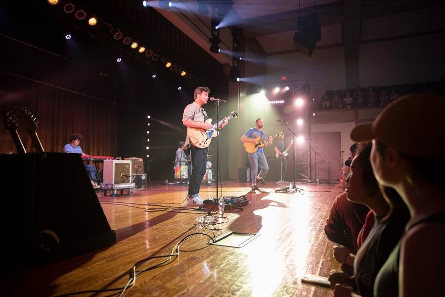 The Brook and The Bluff on the Collins Alumni stage