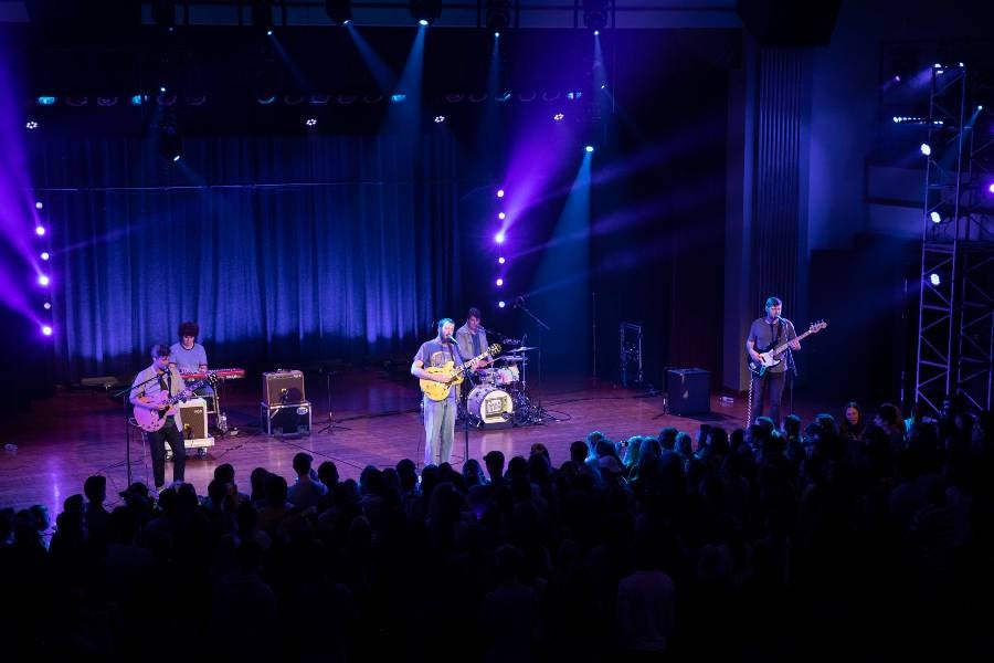 The Brook and The Bluff on the Collins Alumni stage