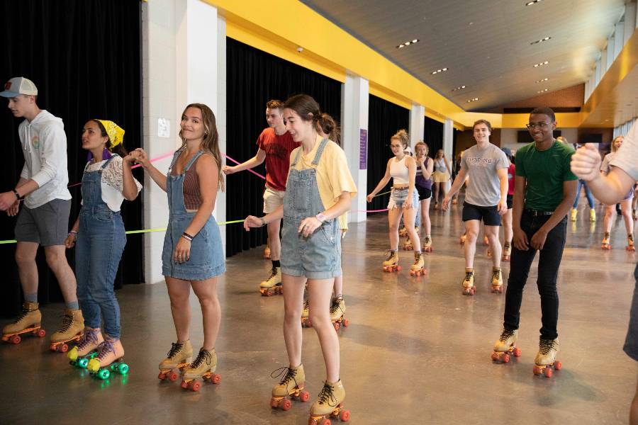 Roller skating in allen arena