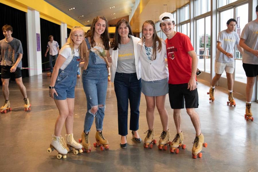 Roller skating in allen arena