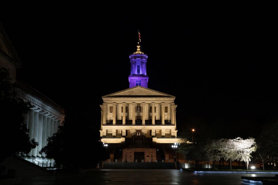 Capitol Building Purple and Gold