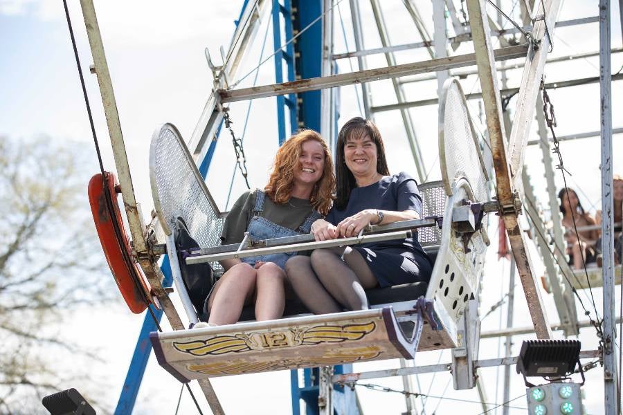 Students at the Lipscomb carnival